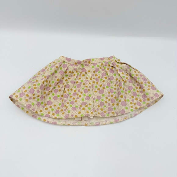 American Girl Other - American Girl Doll Floral Pleated Skirt Tan Pink Green 18 Inch Doll Clothes